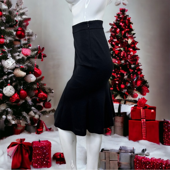 WOLFORD gorgeous wool midi trumpet skirt fit n flare RARE find xxs XS fun sz 34 - Picture 17 of 17